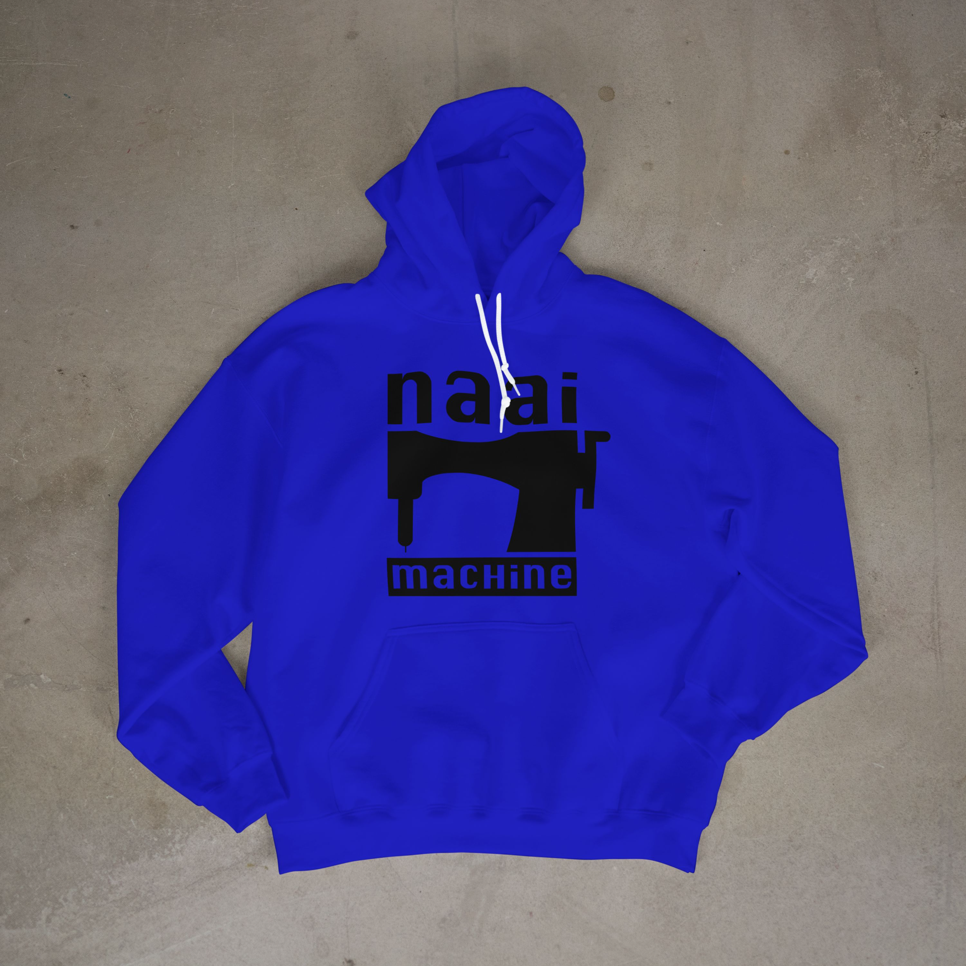Thick Vinyl Naai Machine Icon Hoodie