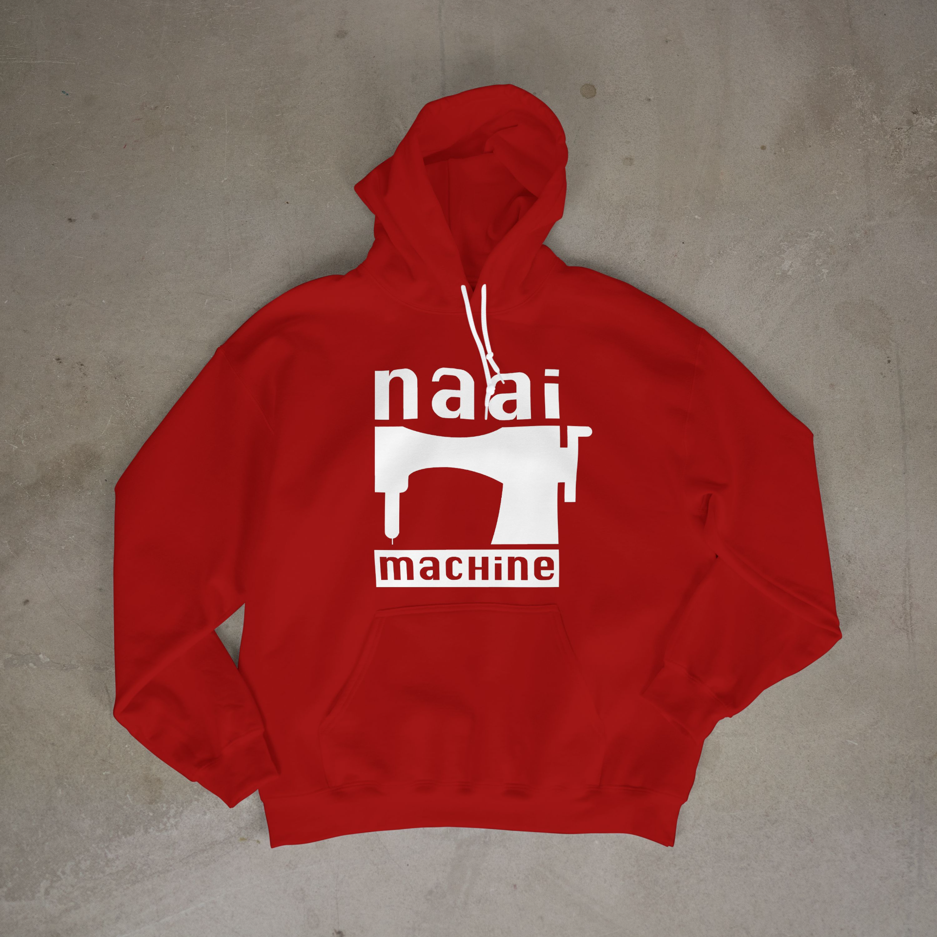 Thick Vinyl Naai Machine Icon Hoodie