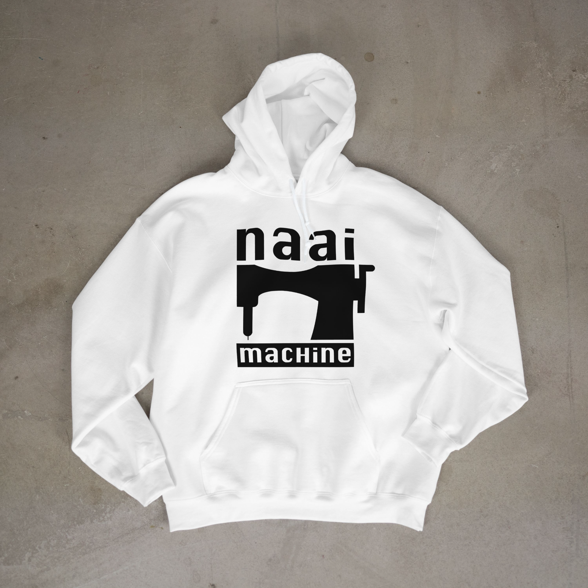 Thick Vinyl Naai Machine Icon Hoodie