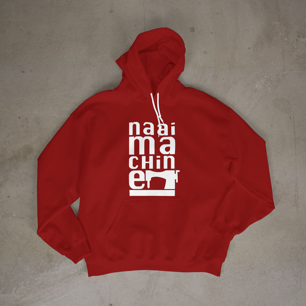 3D Type Naai Machine Vinyl Hoodie
