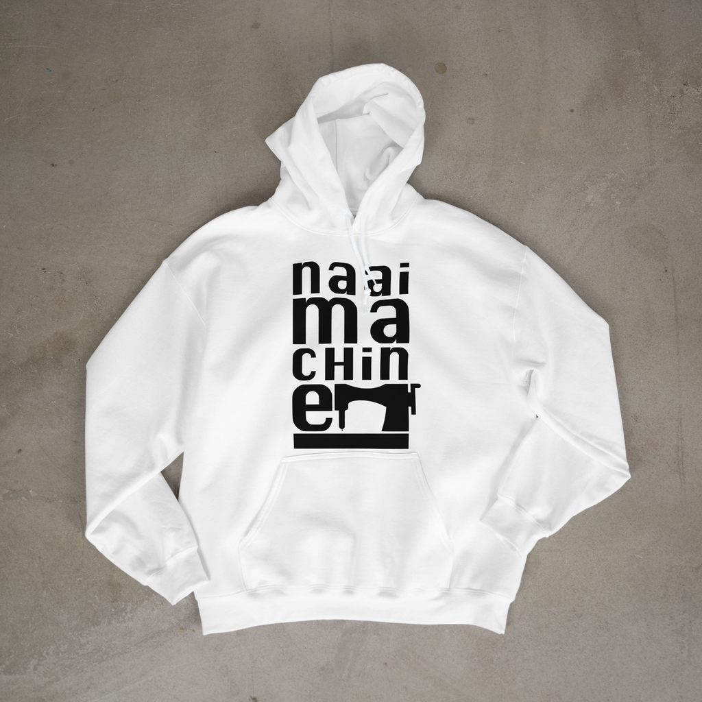 3D Type Naai Machine Vinyl Hoodie