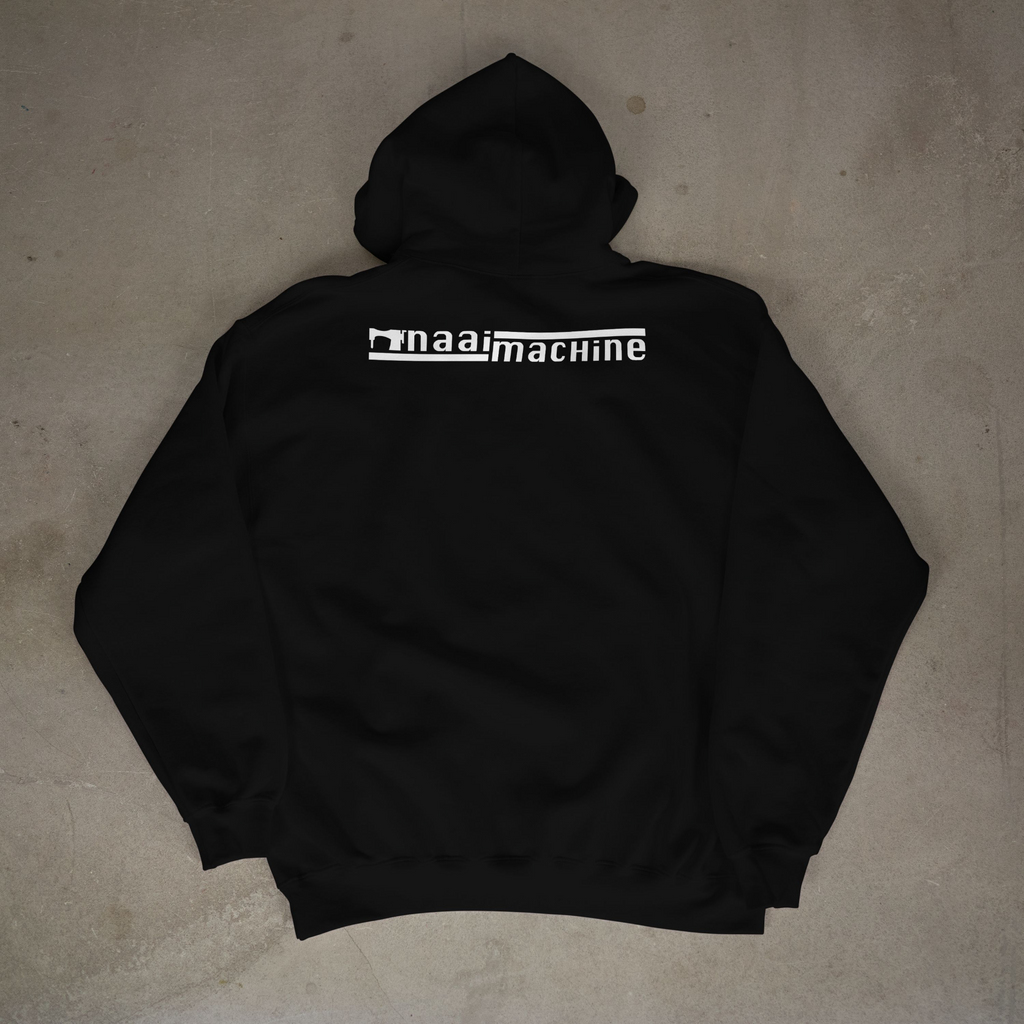 3D Type Naai Machine Vinyl Hoodie