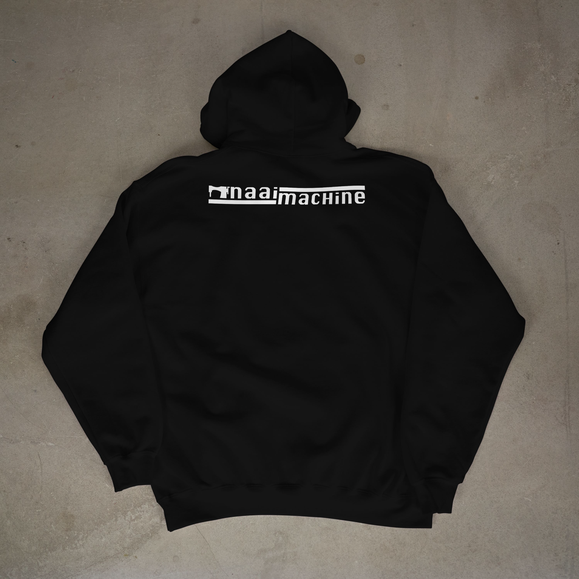 3D Type Naai Machine Vinyl Hoodie